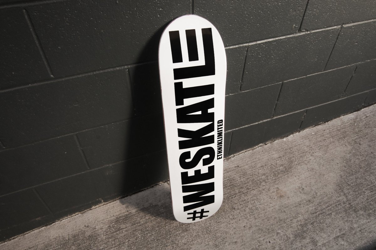 ethniklimited's tweet photo. White #Weskate board dropped last week. Did you send your clips in for #Weskate September yet? 
#EthnikLimited #Ethnikkids #Weskate #Daygo https://t.co/PpQU8wIXHG