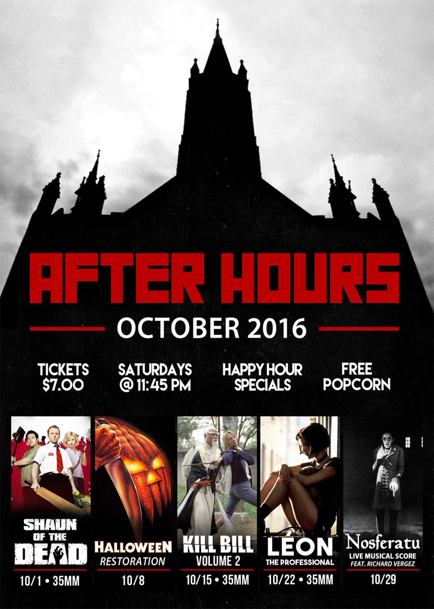 gablescinema's tweet photo. #35mm prints of #ShaunOfTheDead, #KillBill2, #LeonTheProfessional + #Halloween Restoration &amp; live-score #Nosferatu https://t.co/CUmFWJ1AG3