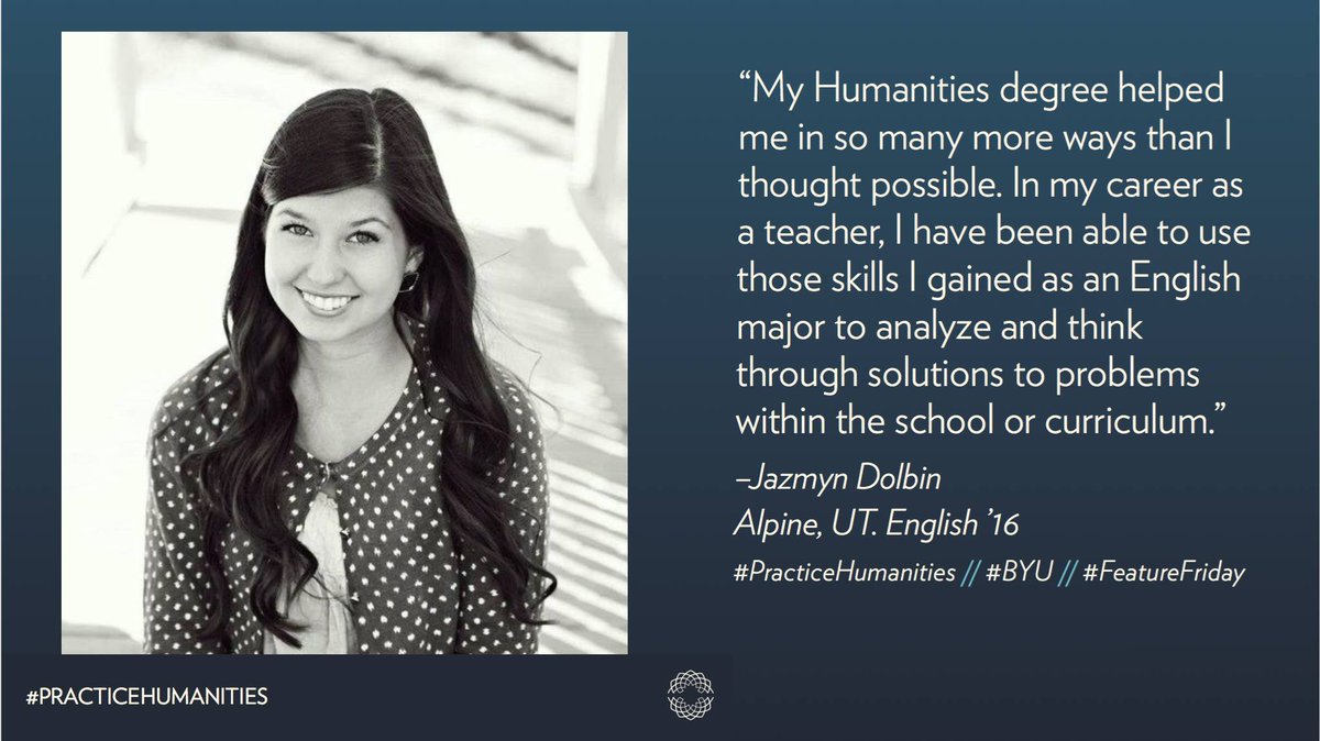 BYUHumanities's tweet photo. Know someone who should be featured on #featurefriday? Nominate them here: https://t.co/AgY7tkbLE8 #practicehumanites https://t.co/WoCwt3nyrN