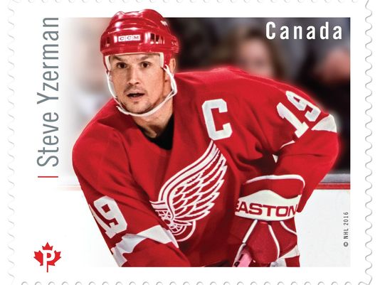 What an honor, eh? .@DetroitRedWings great Steve Yzerman featured on Canadian stamp