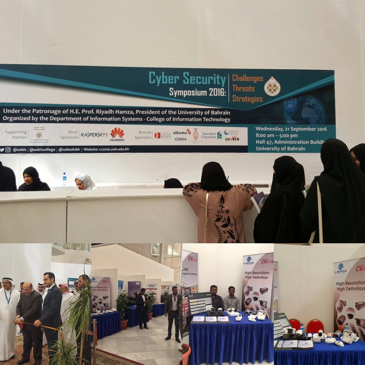almufeedit's tweet image. Cyber security Exibition @ UOB