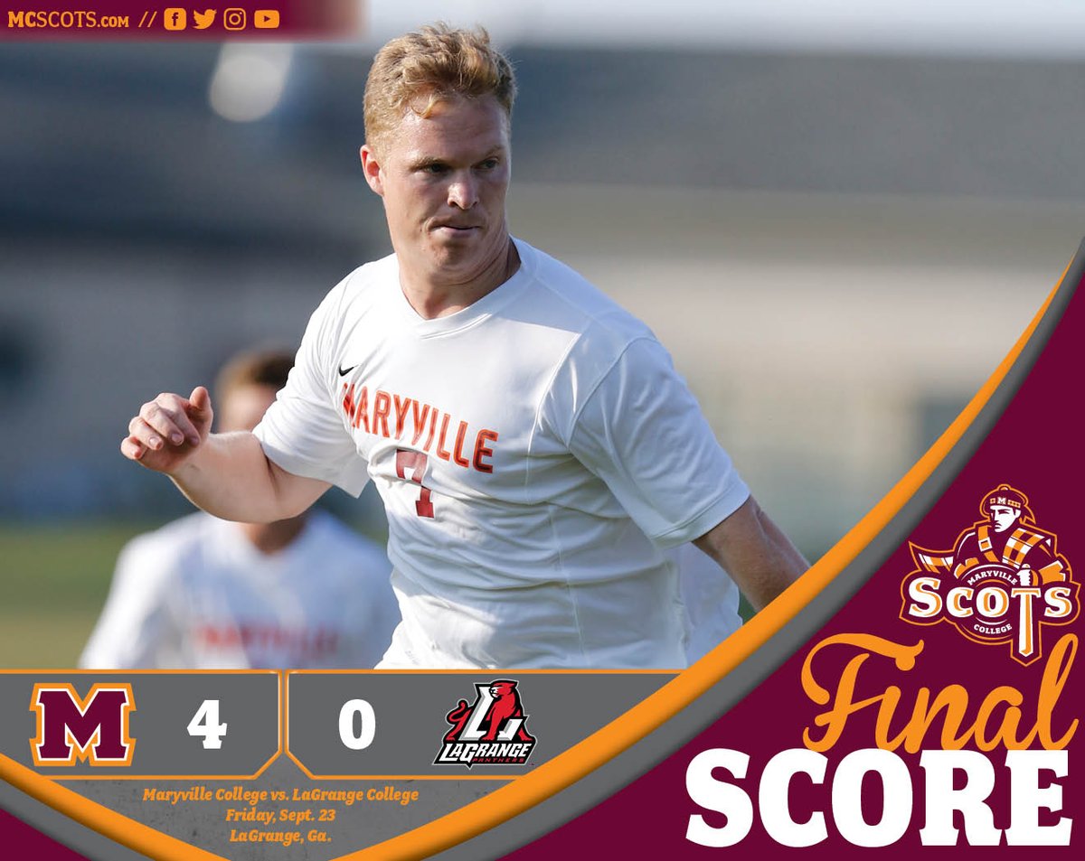 MCScots's tweet photo. Scots shutout LaGrange 4-0 with goals by Vankerschaever, Puryear, Rucker, and Yarlett! Go Scots! #ScotsNation https://t.co/rfH0X7KUNr https://t.co/N4kxuCG0en