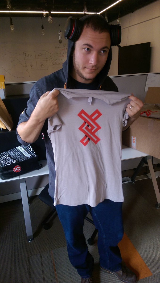 #startupslam shirts have arrived! <a href="/send_with_us/">Dyspatch</a> <a href="/Workday/">Workday</a> <a href="/StemboltHQ/">Stembolt</a> <a href="/WholePunk/">Whole Punk Creators</a>  thanks @stozula for the design work! #yyjtech <a href="/UVicCompSci/">UVicCompSci</a>