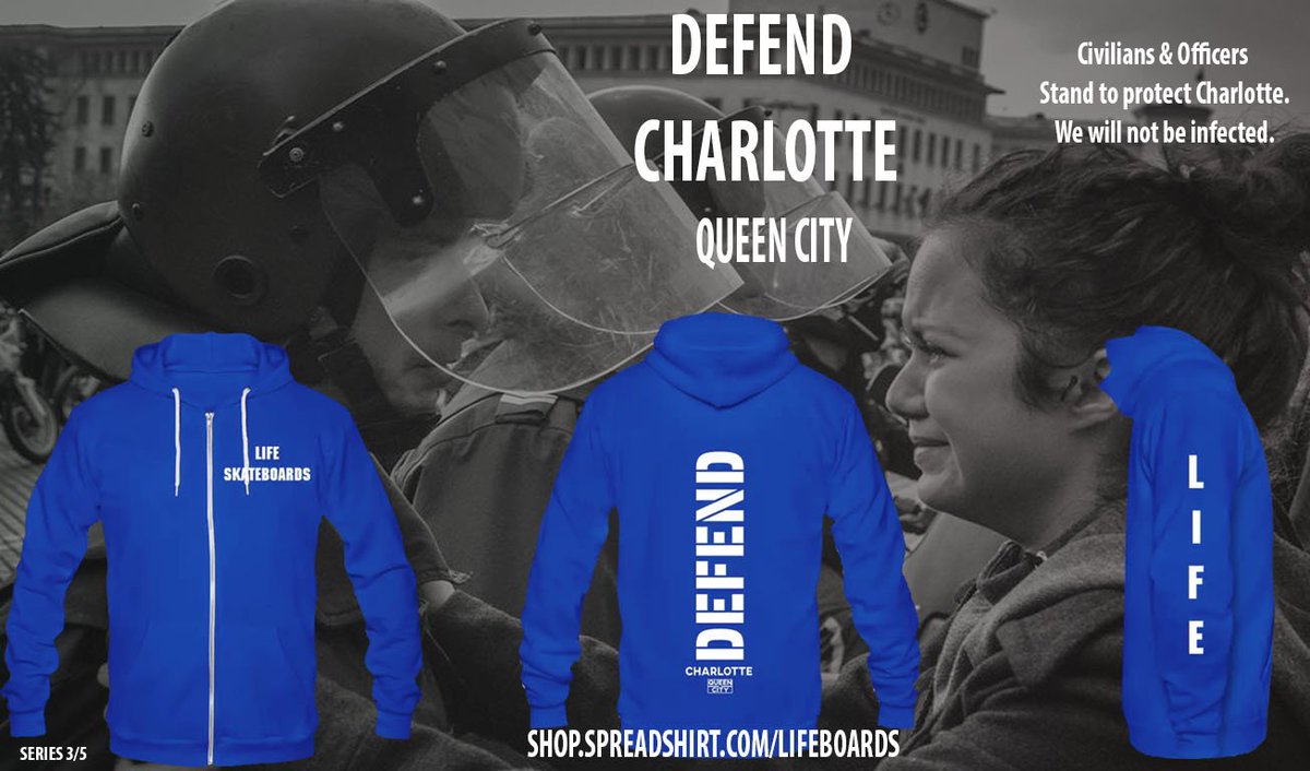Life_Boards's tweet photo. https://t.co/ZvQBY9uh2G  buy your defend #Charlotte  sweater today #OneCharlotte #love #support #rt #skateboarding #wewillnotbeinfected https://t.co/9aKiS4PDOT