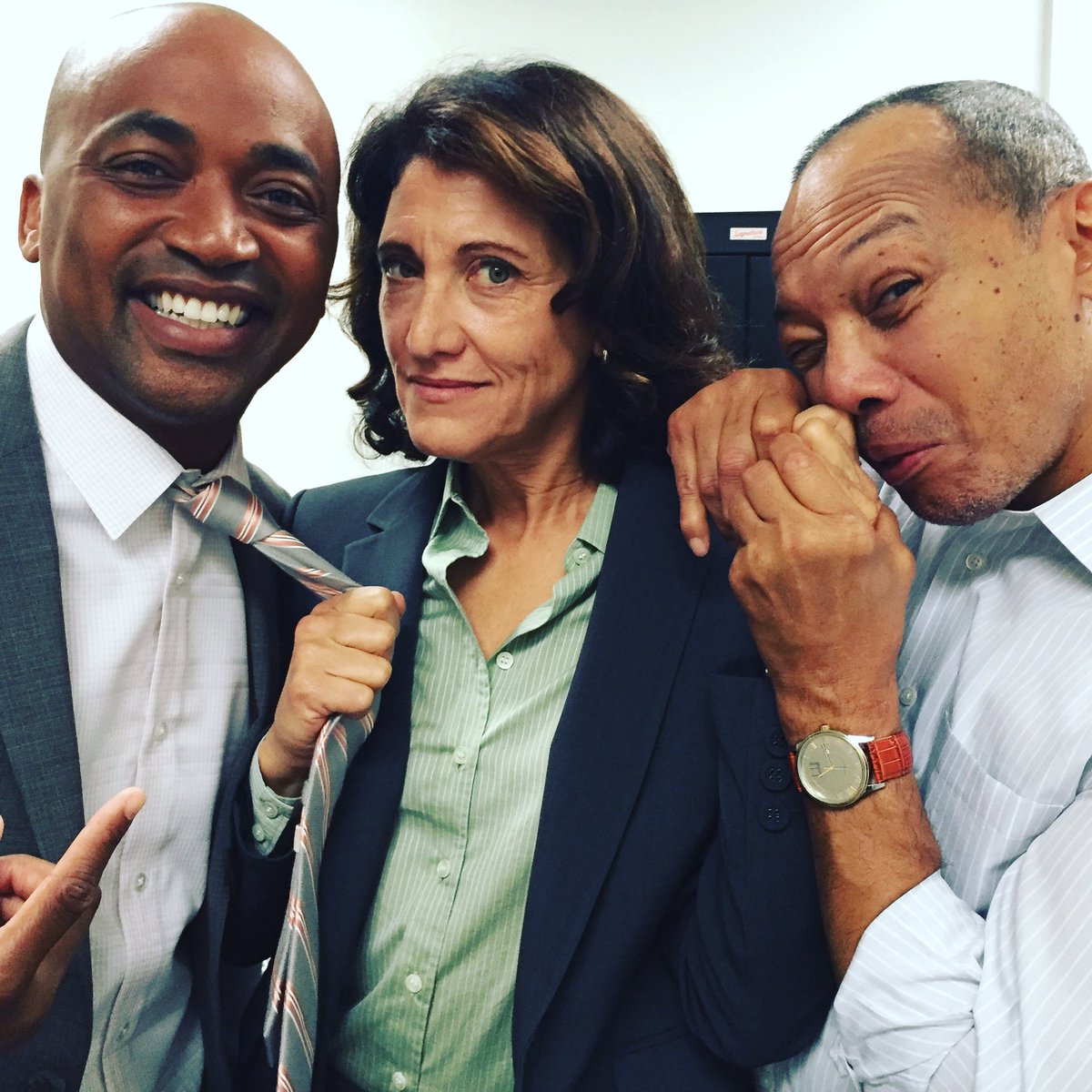 dajuanjohnson's tweet photo. We can't always be serious here @boschamazon THEY STARTED IT! @aquino_amy #paulcalderon #teampierce https://t.co/xN5CMpDyiq