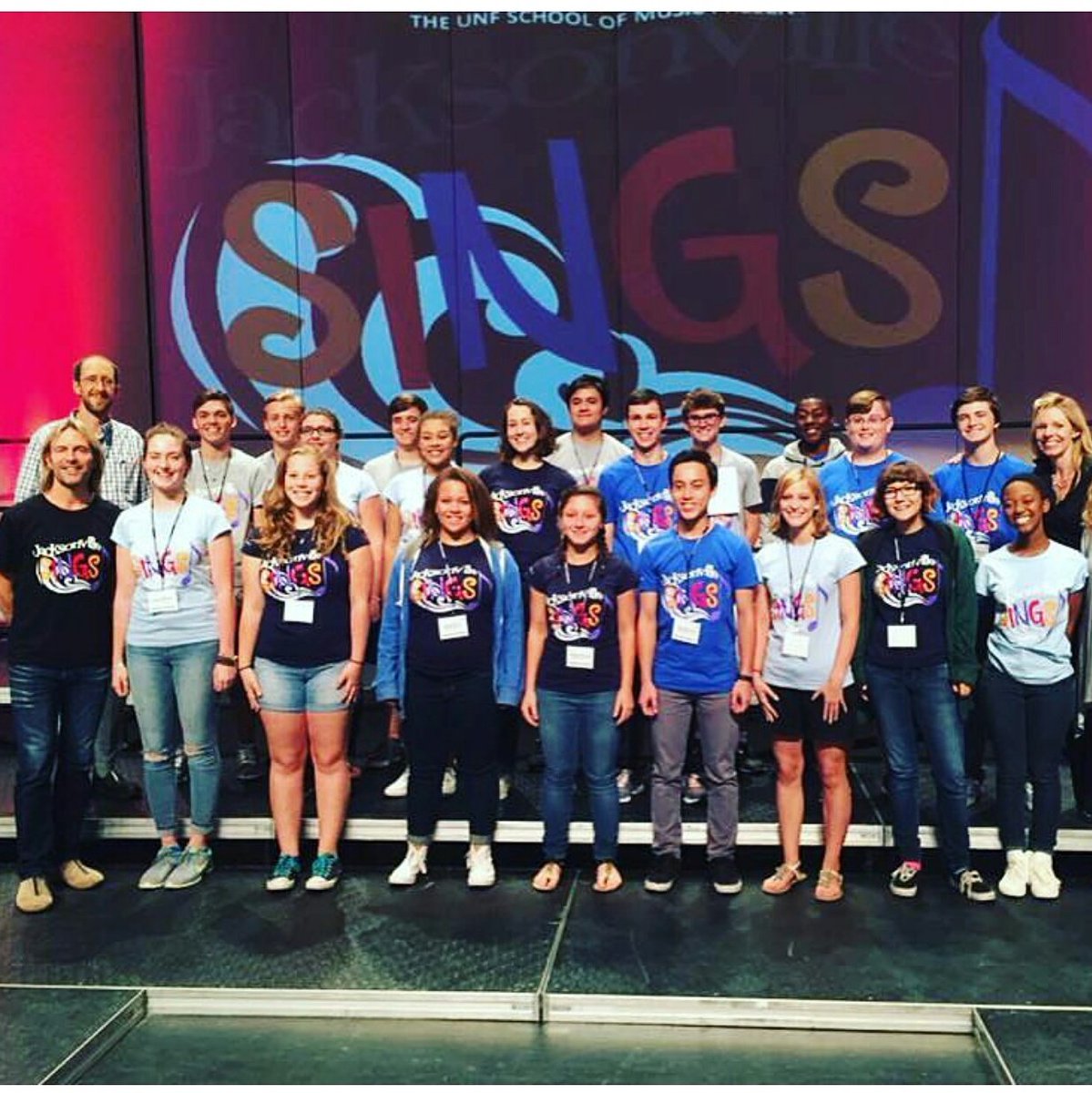 CaneBayChoirs's tweet photo. Members of the Cane Bay Cobra Chorale with Eric Whitacre &amp; Dr. Cara Tasher. We are so blessed for this opportunity. https://t.co/DgzlHgDUeZ