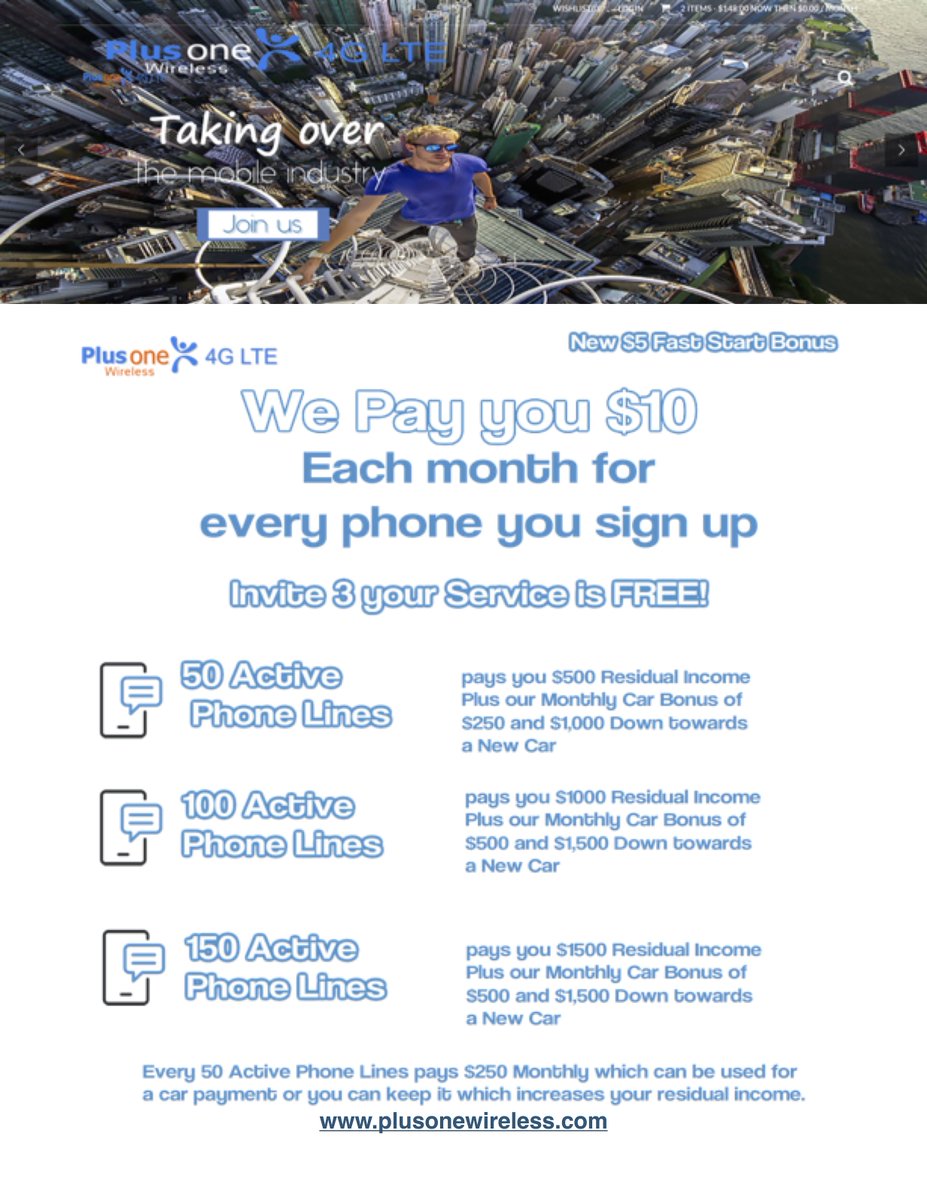 InternetInforms's tweet image. Thanks to #plusonewireless I got my #phoneservice for #free ! More info in my bio! #linkinbio #serviceprovider #geraldbunkerkyani