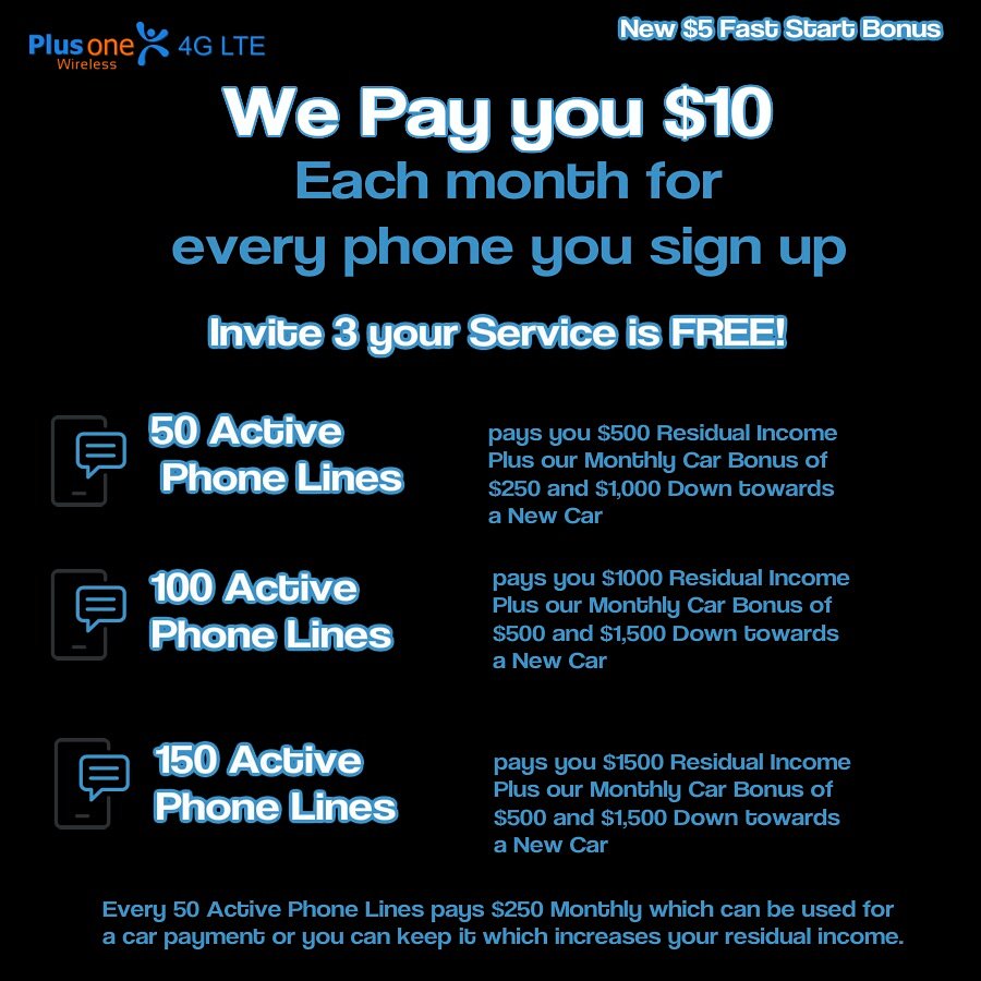 InternetInforms's tweet image. Invite 3! Get your #phoneservice #free ! Join #plusonewireless now!! More info in #bio #linkinbio #geraldbunkerkyani #kyanigoingviral