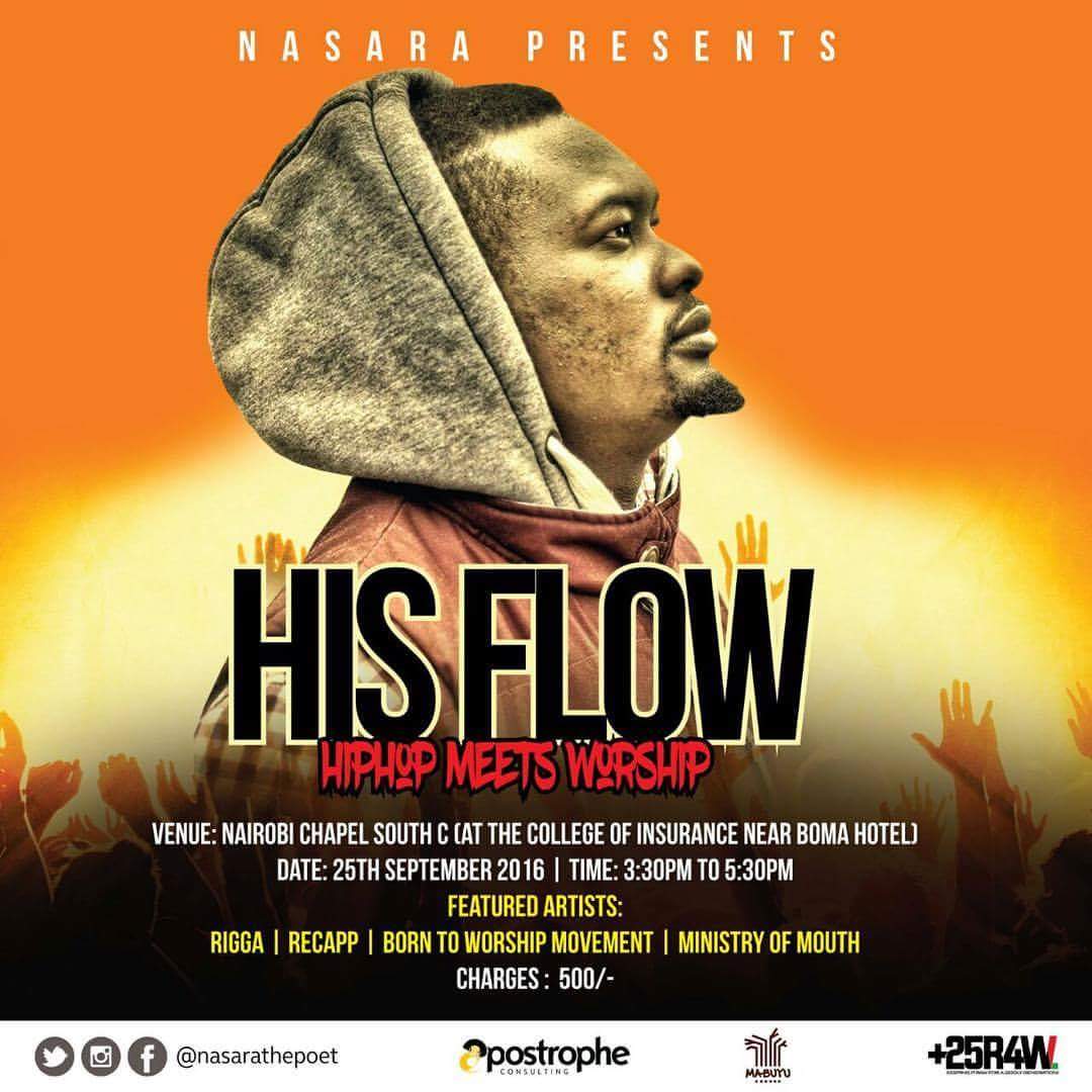 SefuSahm's tweet image. Nasara presents 
#HisFlow
Nairobi Chapel south C
25th September don&apos;t miss