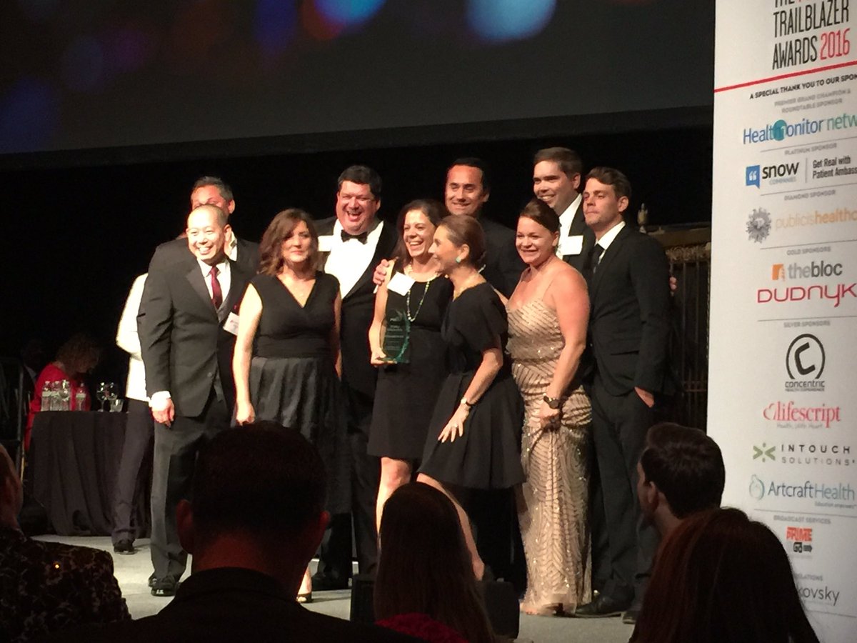 AbelsonTaylor's tweet photo. Congratulations #PM360Trailblazer Team of the Year! Sunovion Aptiom and @AbelsonTaylor! https://t.co/RzGMStnHBT