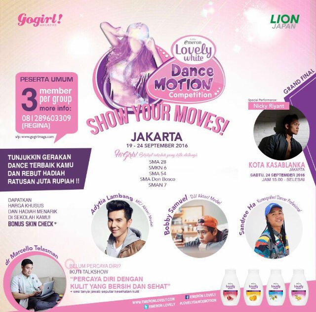 Jangan lupa sNICKers JKT dan sekitarnya mampir ke Kota Kasablanka,ketemu  ka <a href="/NickRiyant/">Nicky Riyant</a> di #LovelyDanceMotion