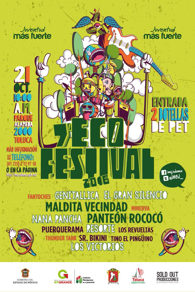 losvictorios's tweet photo. Familia, recuerden que nos vemos el 21 de Octubre en el Eco Festival Toluca!! Cáiganle que se pondrá bueno 
#5sabora20 https://t.co/Qe5JAjXvZ5