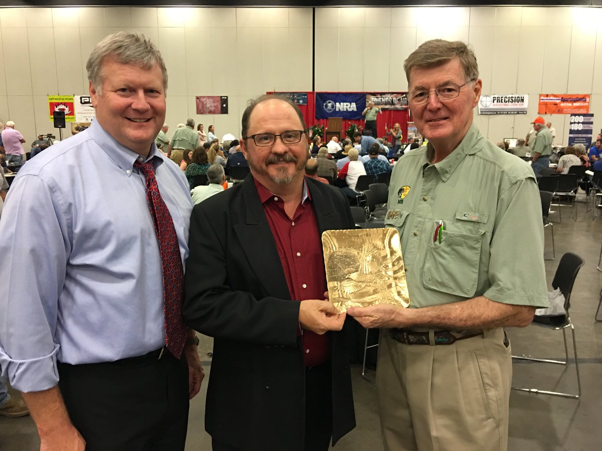 Griffis2016's tweet photo. Congrats to Cliff Cargill for winning the @NRA award at the Mississippi banquet last night! https://t.co/C36mja5JSK