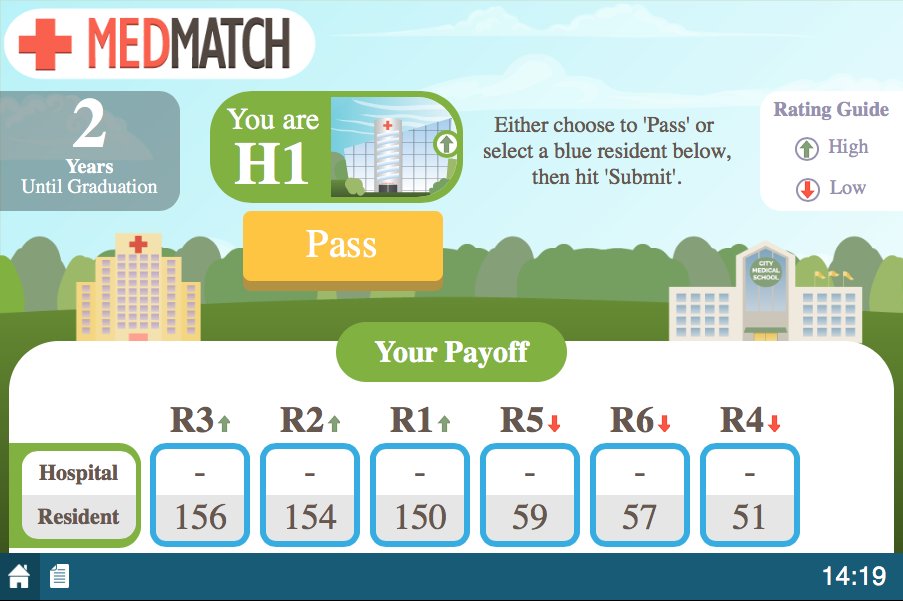 MobLab's tweet image. Check out our @MobLab Blog to learn more about our new KR Matching Game #JohnKagel #AlvinRoth #TeachingEcon #EconEd wp.me/p6b872-qN