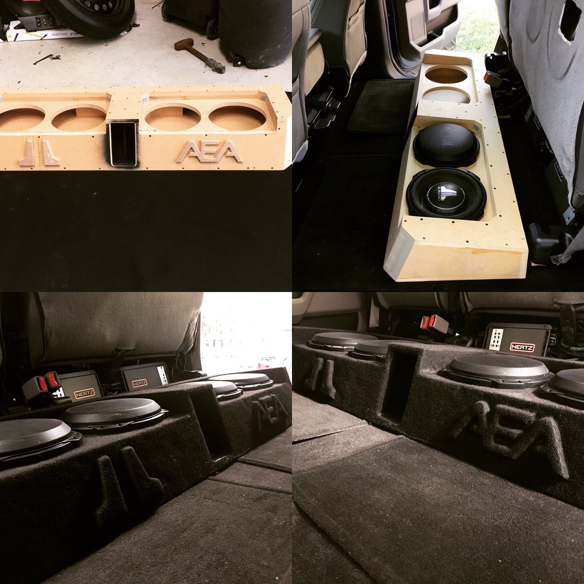 streetbeats2015's tweet photo. Another awesome fully custom made vented enclosure for 4 @jlaudioinc 10tw3 subs. #howweplay #custommade #customsubbox #customsubwooferbox https://t.co/WdfQaaC781