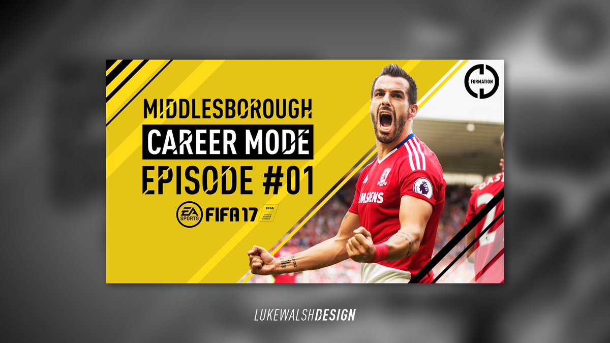lukewalshdesign's tweet image. New #FIFA17 Thumbnail done for @TheCJFormation, they're all set for their career mode series!