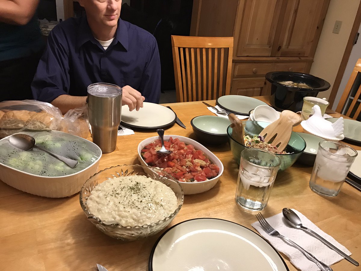 MrsHintze's tweet photo. .@StacieAKintigh makes the worst meals definitely never come over for dinner here #actuallydelicious #moreforme https://t.co/rtwTN694Wo