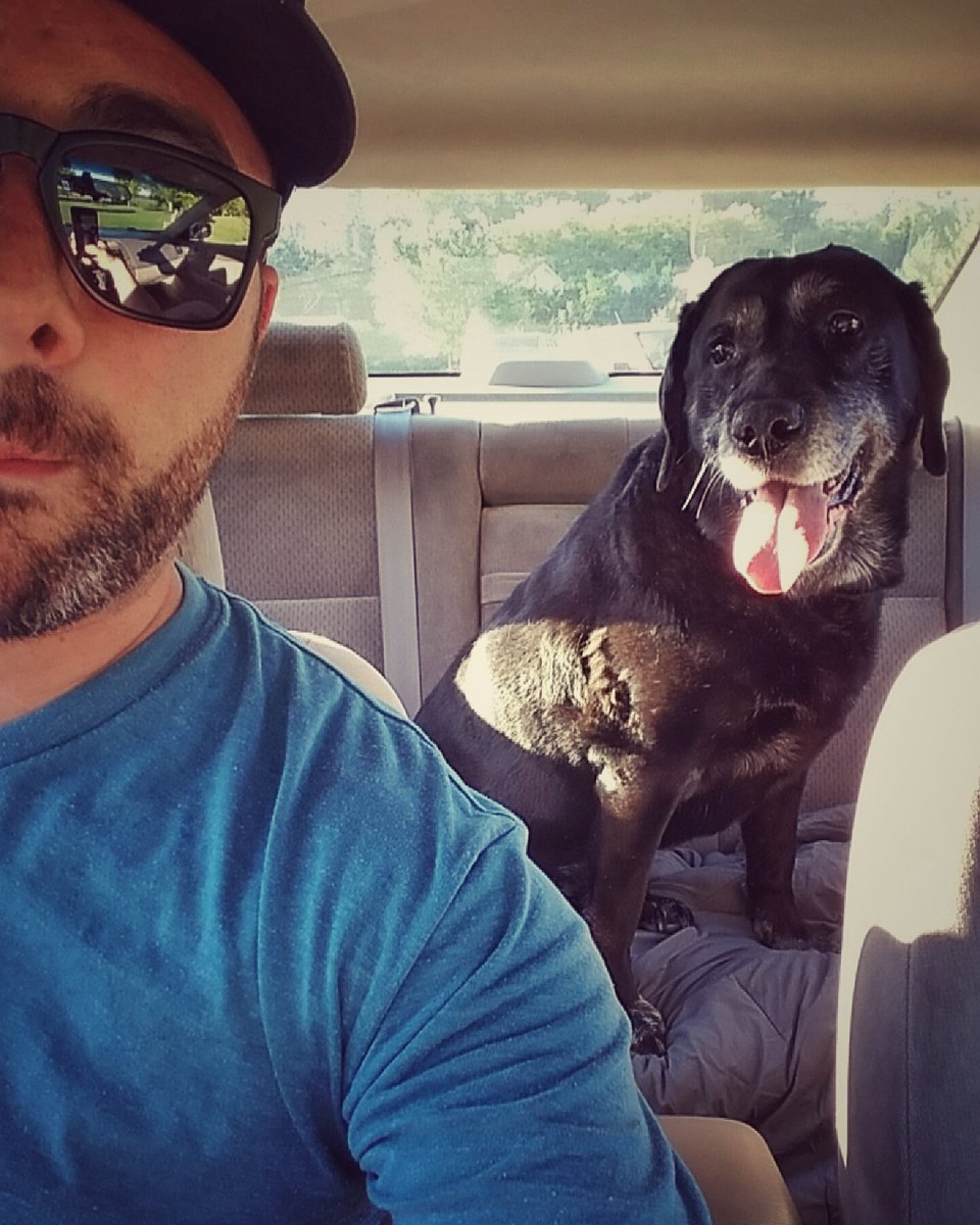 Cruising with my favorite 🐶!