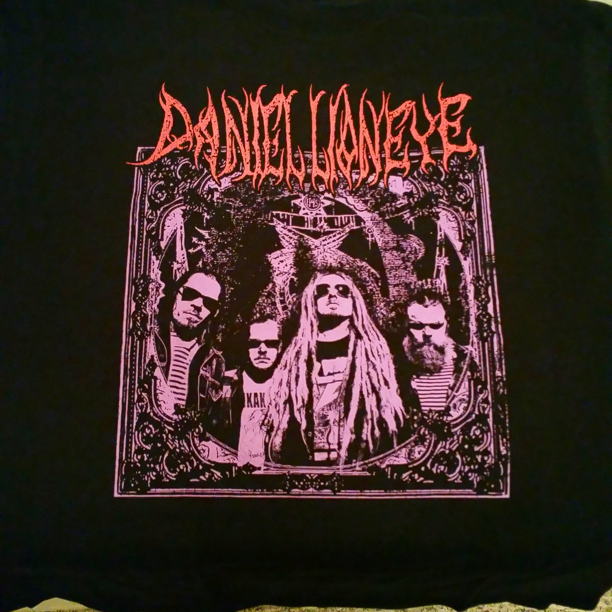 FinnLoveMetal's tweet photo. DANIEL LIONEYE Tour Shirt 2016 #Daniellioneye #Linde #Mige #Burton #Seppo #Firststateofhim #DaniellioneyevolIII #HIM https://t.co/hMAe4AwvYe