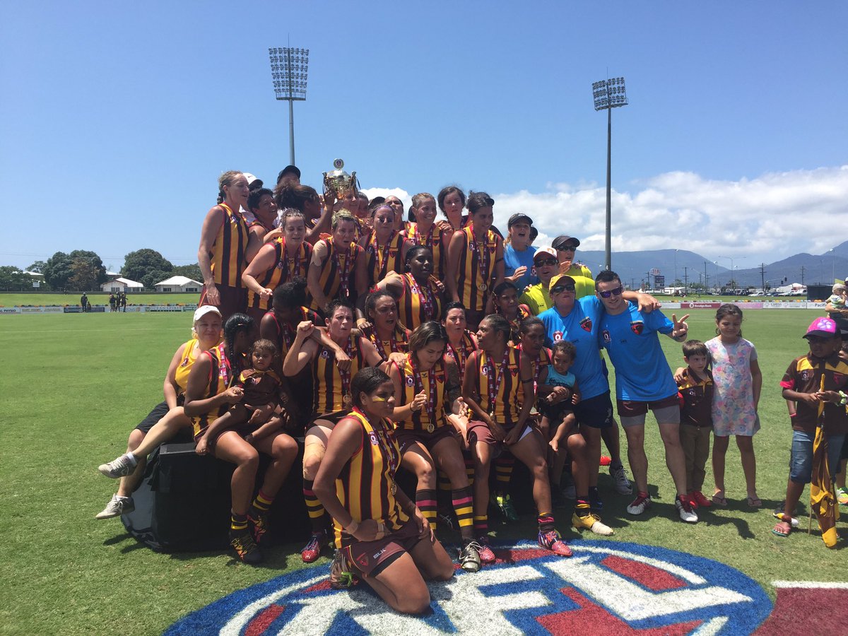 Congratulations to <a href="/ManundaHawks/">Manunda Hawks AFC</a> 2016 <a href="/aflcairns/">AFL Cairns</a> Women's premiers #AFLQ150