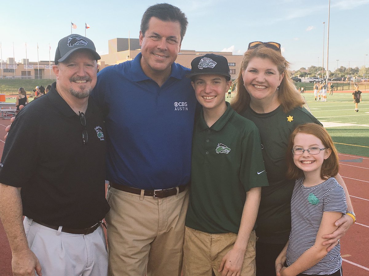 waltmac's tweet photo. One AMAZING family. Launched @liftbrigade w #LanceWhite Thank you @whitestevecATX and #GoTwolves Live on @cbsaustin https://t.co/vEGuqT6rrZ