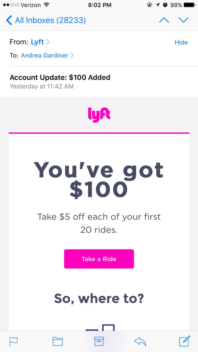 AndeeConstine's tweet photo. Pricing wars are the best yesss #ubervslyft https://t.co/TnI9osBHf1