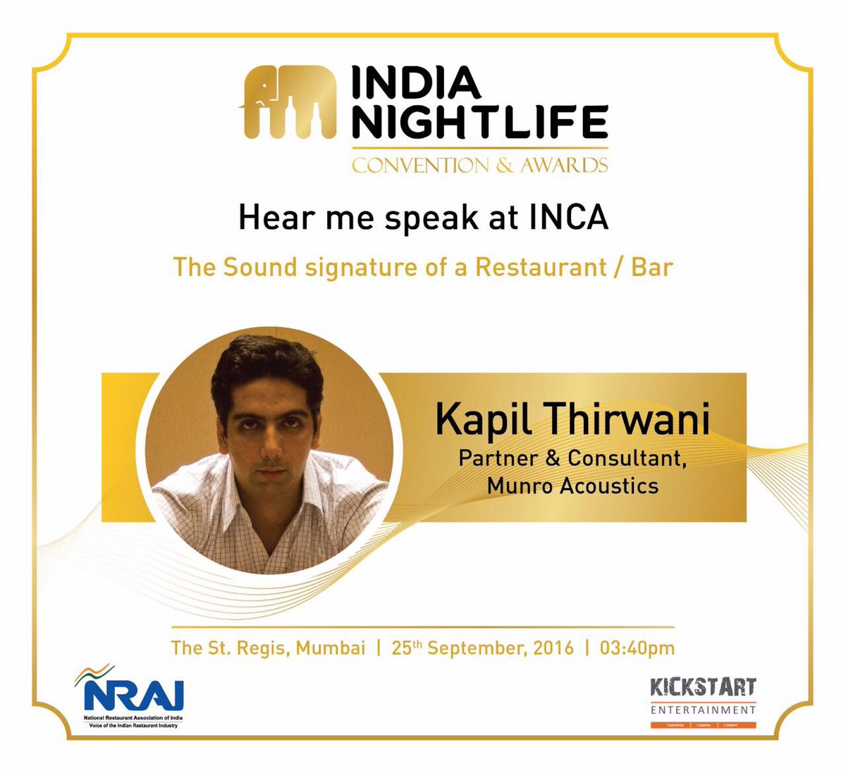 munroacoustics's tweet photo. Hear us speak on sound signatures of hospitality spaces.
@munroacoustics @INCAIndia @INCA2016 https://t.co/1HOzaC7eBV