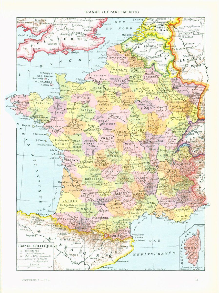 sofrenchvintage's tweet image. 1933 Vintage Map of France. Antique Historical Map. Encyclopedi… tuppu.net/6f8d1929 #sofrenchvintage #FrenchMap