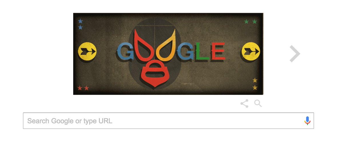 sanx's tweet photo. era de Nogales Santo. Por eso luchaba tanto!! <3 <3 <3 Love today's Google doodle! https://t.co/iLLCXoewXD