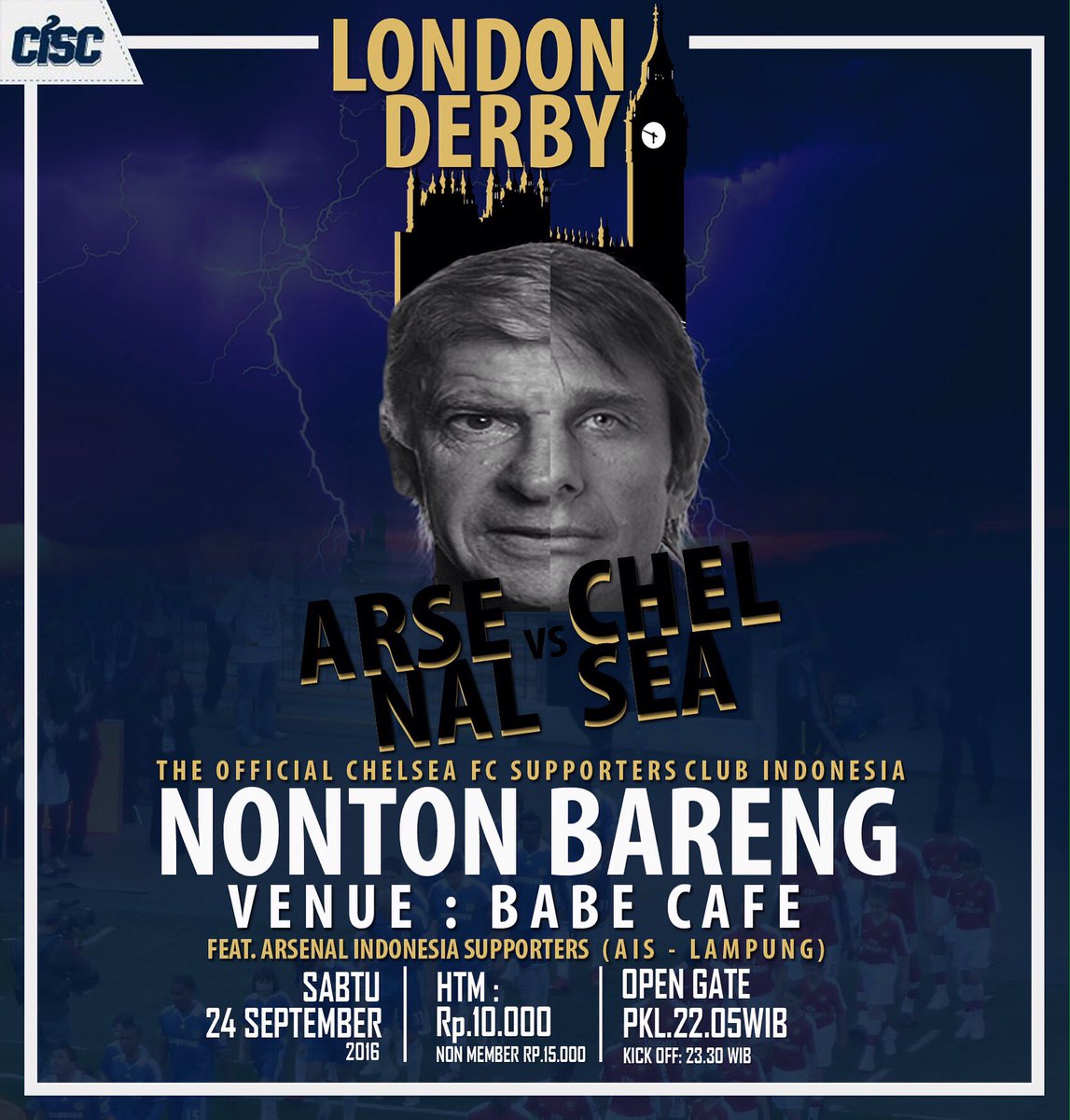 CISClampung's tweet photo. MALAM INI! Kita nonbar dan berbagi #NonbarCISCseru #CharityForGarutSumedang @ChelseaIndo https://t.co/5QzWc1nJe9