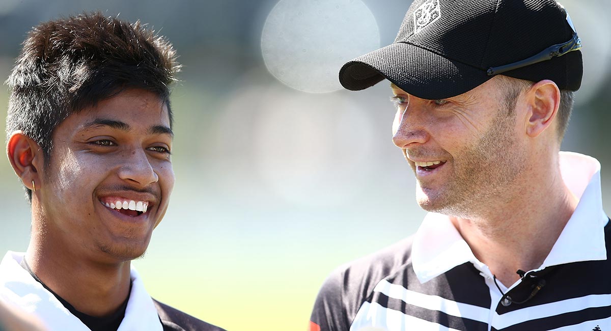 Has Michael Clarke unearthed a future star? More from the former skipper's cricket comeback here cricket.com.au/news/legspinne…