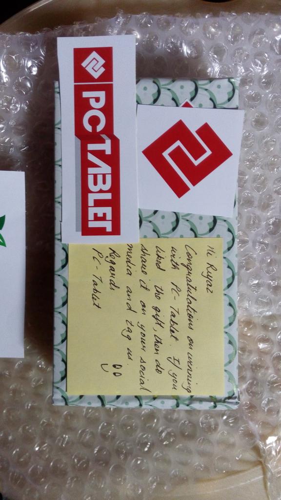 riyazali4312's tweet photo. @pctabletin just received my prize Team, Thanks for such a lovely prize ๐ ๐ ๐ https://t.co/LSX7busyWY