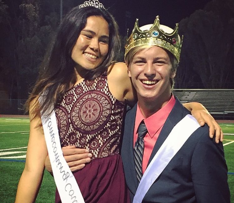 powayhigh17's tweet photo. Congrats class of 2017 for being the HC airband champs, and to @Stanleyves25 and @maggieenloe for being our King &amp; Queen!💃🏼👑 #family https://t.co/DdeKE8PDxV