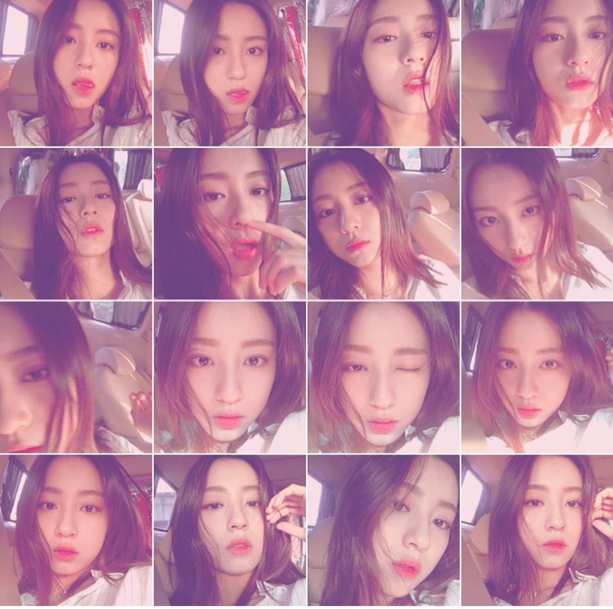 minnierxu's tweet photo. saturday selfie😝💕🐰 https://t.co/EjCT00O4fY