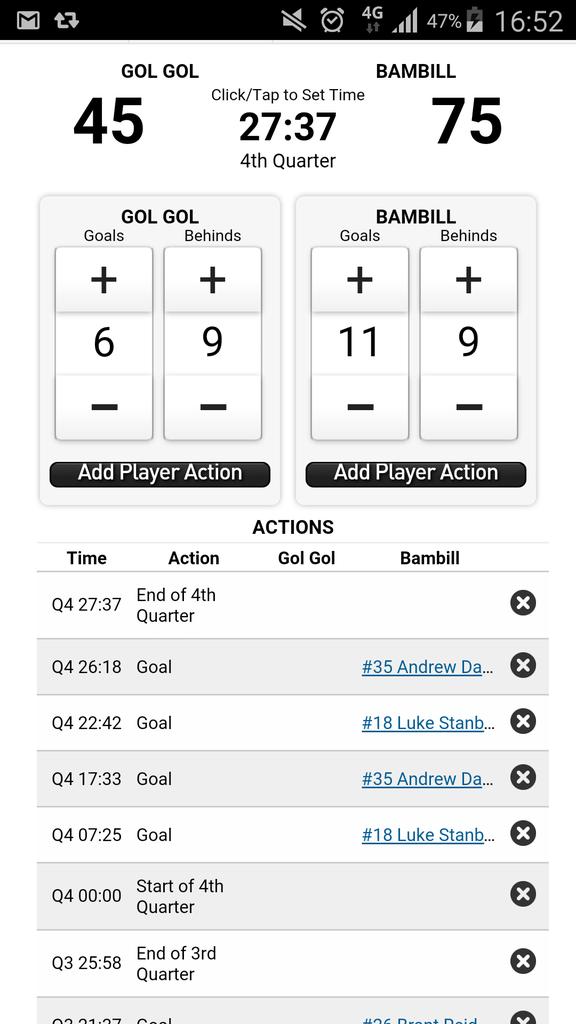 Bambill make it 3 in a row in #millewafooty