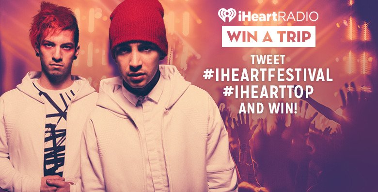 iHeartRadio's tweet image. So which @twentyonepilots fan wants it the most? Tweet #iHeartFestival and #iHeartTOP all day tomorrow for your chance to meet them!