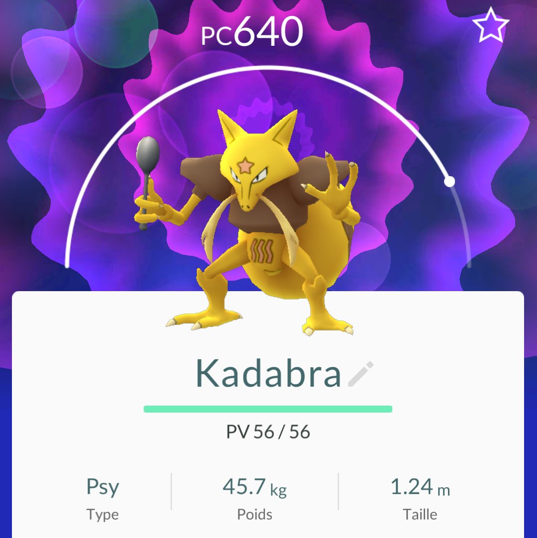 DomWolves's tweet image. Kadabra l'évolution d'Abra #pokemongo @PokemonGoCollec