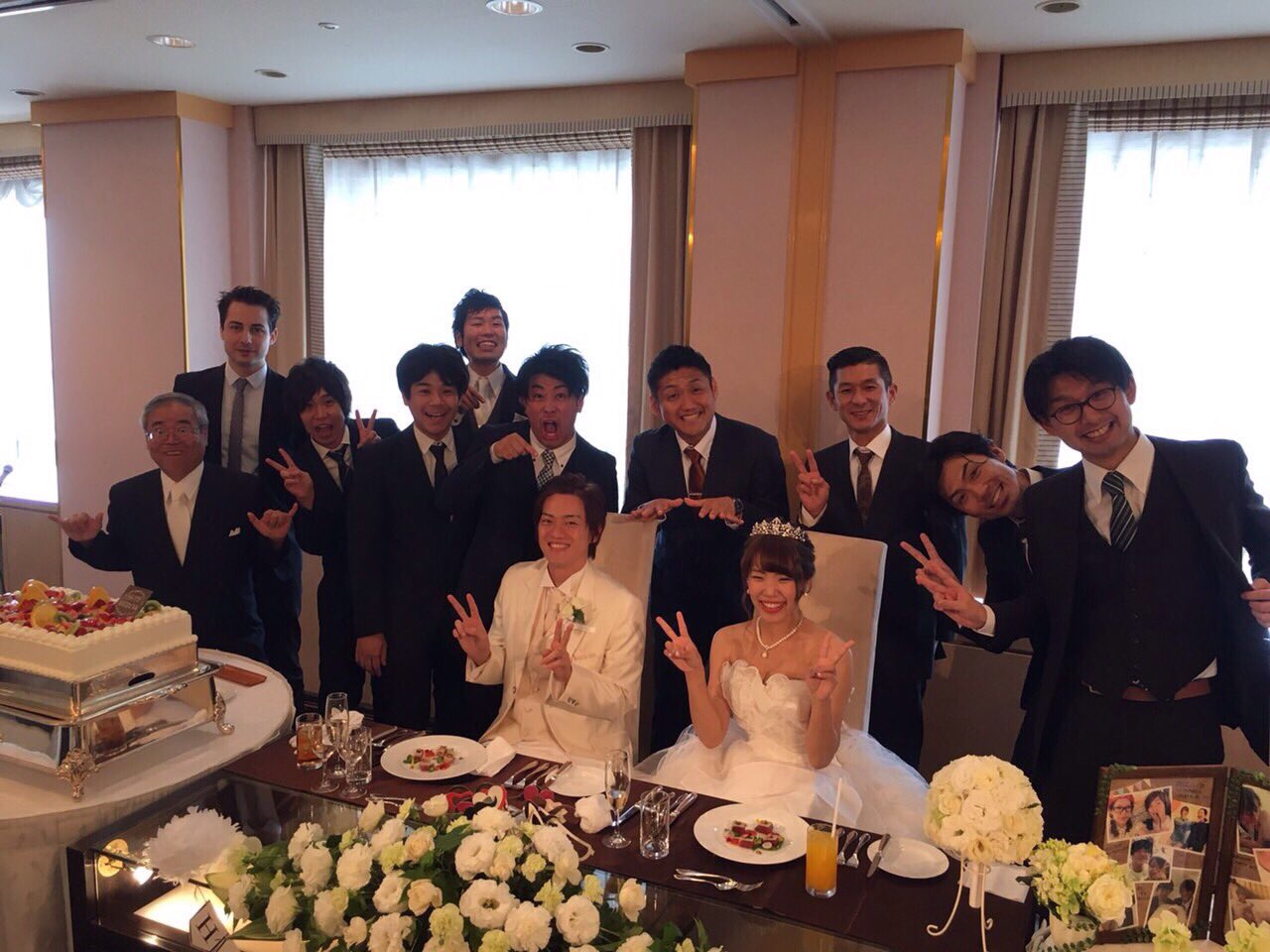 延藤（のぶとう）@ラスタ池袋オーナー on Twitter: "親友が結婚しました。 ビタミンSのお兄ちゃんさんと笑い飯の哲夫さんもいらして