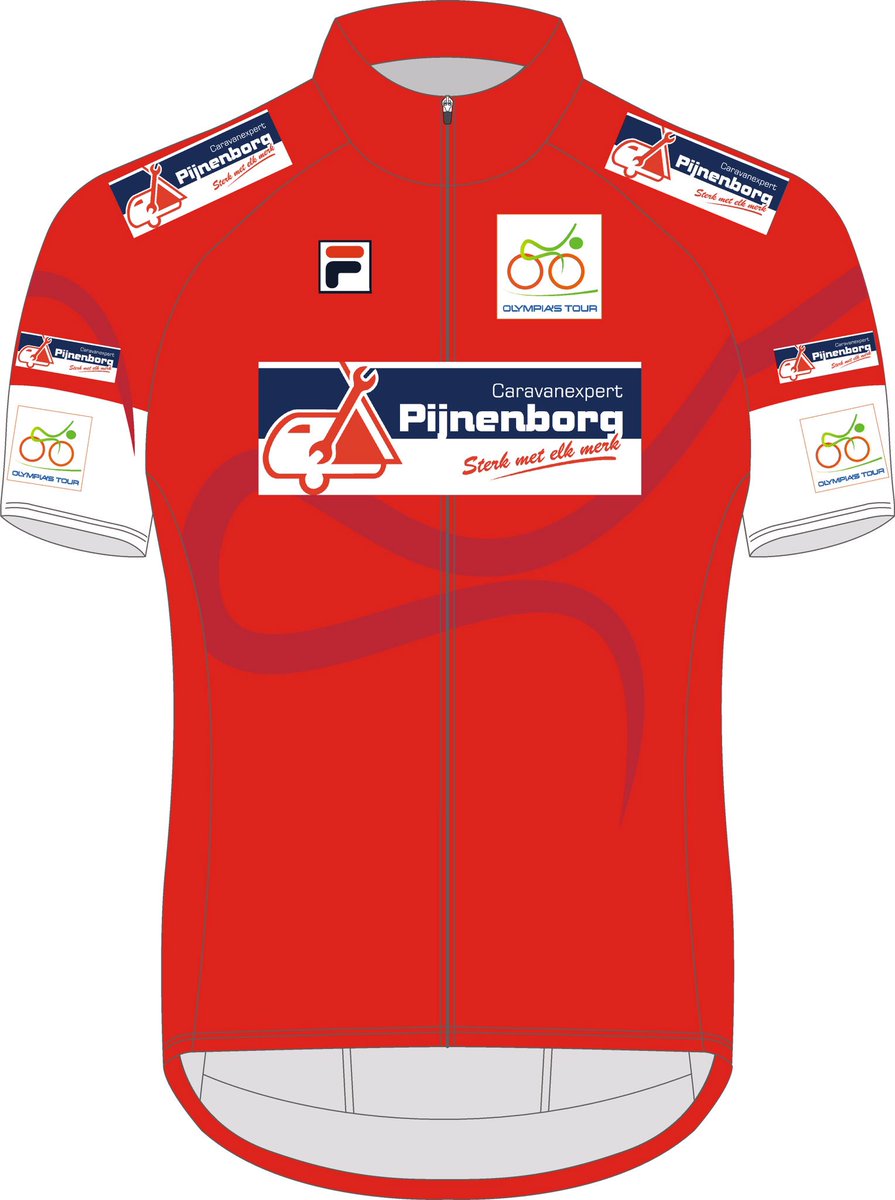 OlympiasTour's tweet photo. De rode trui voor de strijdlust. Gesponsord door Caravanexpert Pijnenborg uit Elshout. #OT2016 https://t.co/4N1wwOHUVM