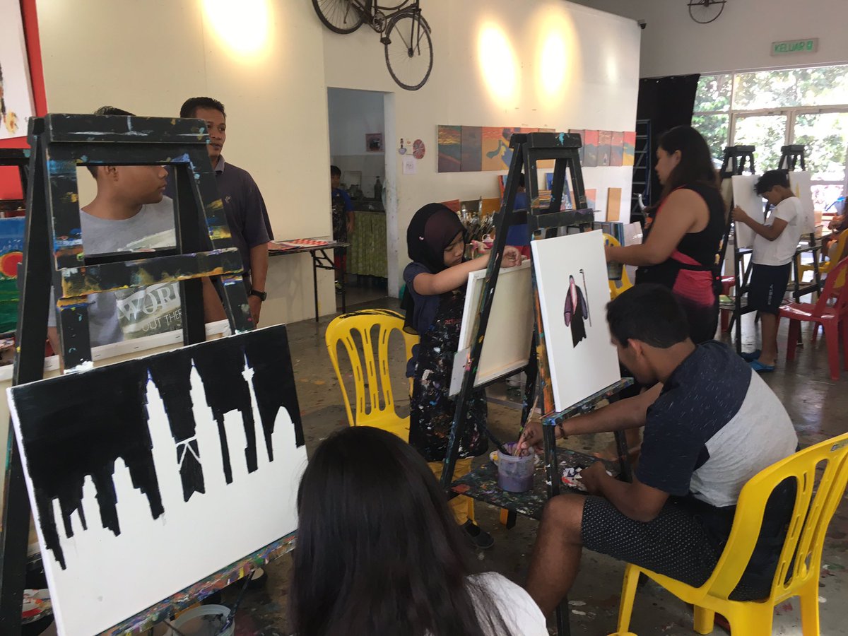 The Make a Wish Team showing their artistic skills, an amazing effort. Great work from all involved. <a href="/MsPetchTeach/">MsP</a>  #gislearning