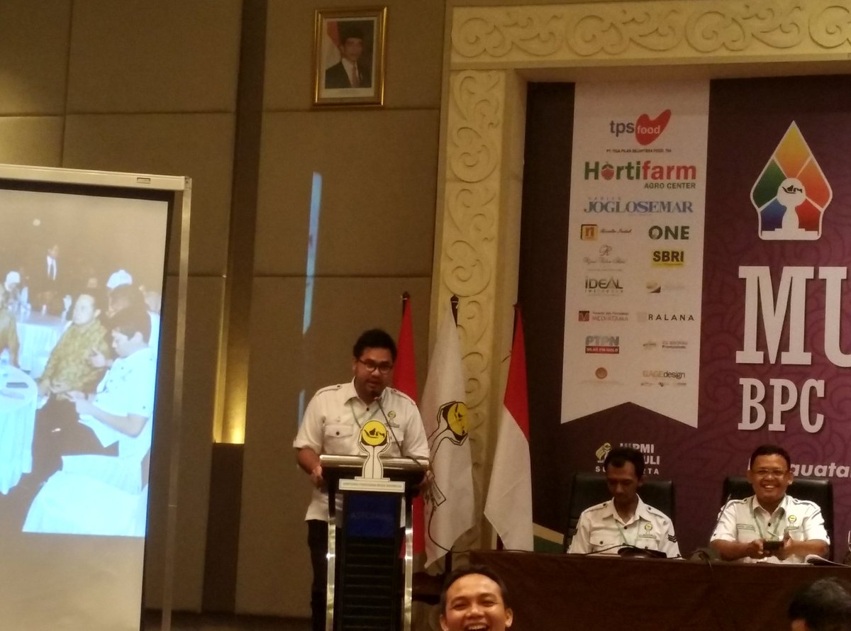 Menyampaikan visi misi dari calon ketua HIPMI Solo, Rahardien Aswindar