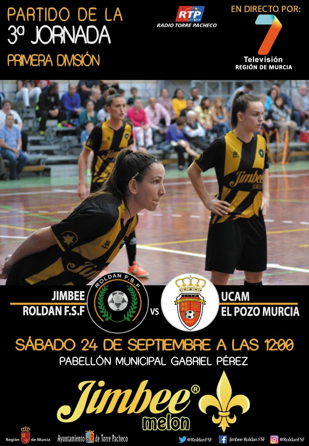 ¡Y llegó el día! A las 12h en directo por <a href="/La7_tv/">La 7ª diferencia</a> y su web webtv.7tvregiondemurcia.es el derbi murciano entre Jimbee Roldán y <a href="/UCAMEPMurciaFSF/">UCAM EP Murcia FSF</a>