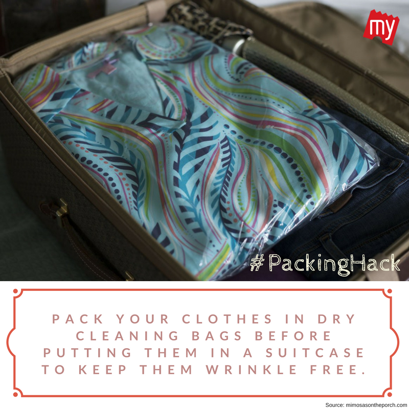 bookmystyle's tweet image. A simple trick to keep your clothes wrinkle free when you travel #PackingHack #PackingTip