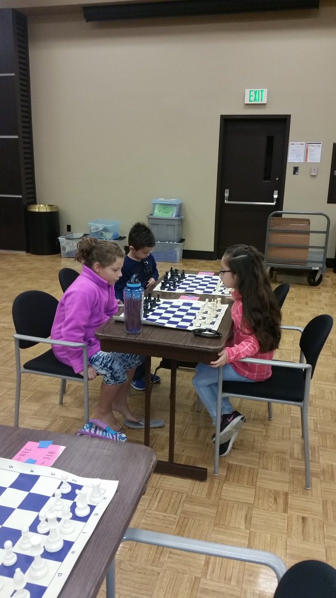 HessElem's tweet photo. We're ready to begin! Time to "pawn our moves" at the Purdue Northwest Chess Challenge. #schk12 #hesshawks https://t.co/BMZnmFRXv2