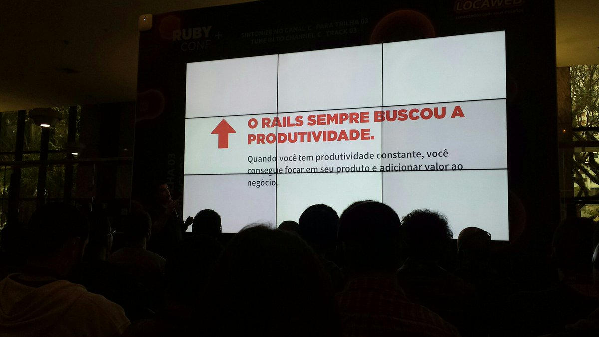 GoRailsbr's tweet photo. #rubyconfbr #rubyconf #ruby #rails #rubyonrails #gorails #rubyconf2016 https://t.co/1hpiwkvXVh