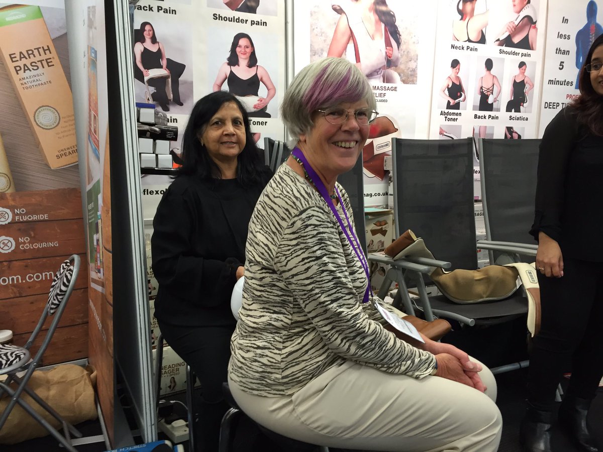 Mary Law sampling the competitors' product at #Camexpo.