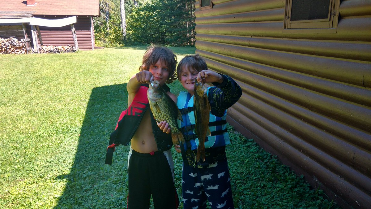 TonyFragnito's tweet photo. #outdoorreport Fishing brothers.  These 2 are either fishing or fighting😀 might as well fish.  18"walleye 13.5" crappie. https://t.co/dhOXb2Yviu