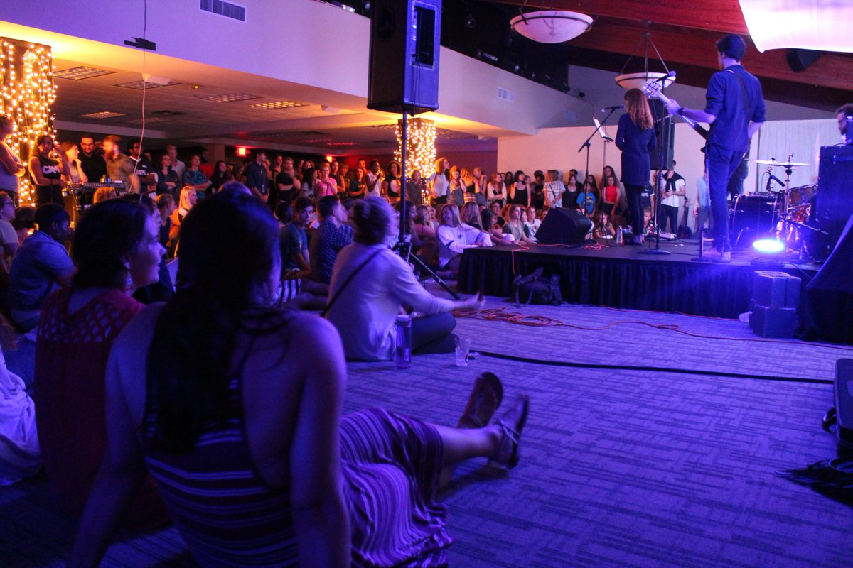 PBAUniversity's tweet photo. Good Saturday morning! Time to #WakeUpPBA. Did you make it to last night's Cosmic Coffeehouse sponsored by @PBAstudents? Pix: https://t.co/bF67tDp7zE