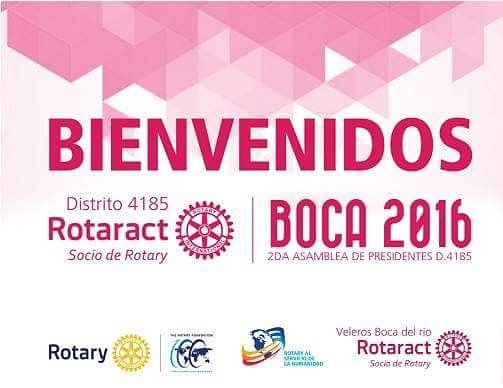 Rotaract_4185's tweet photo. #Buenvenidos #YaInició #Boca2016 #HoyEsElDía #Rotaract #YoSoy4185 #Rotary #AlServicioDeLaHumanidad https://t.co/28k4EIhCgY