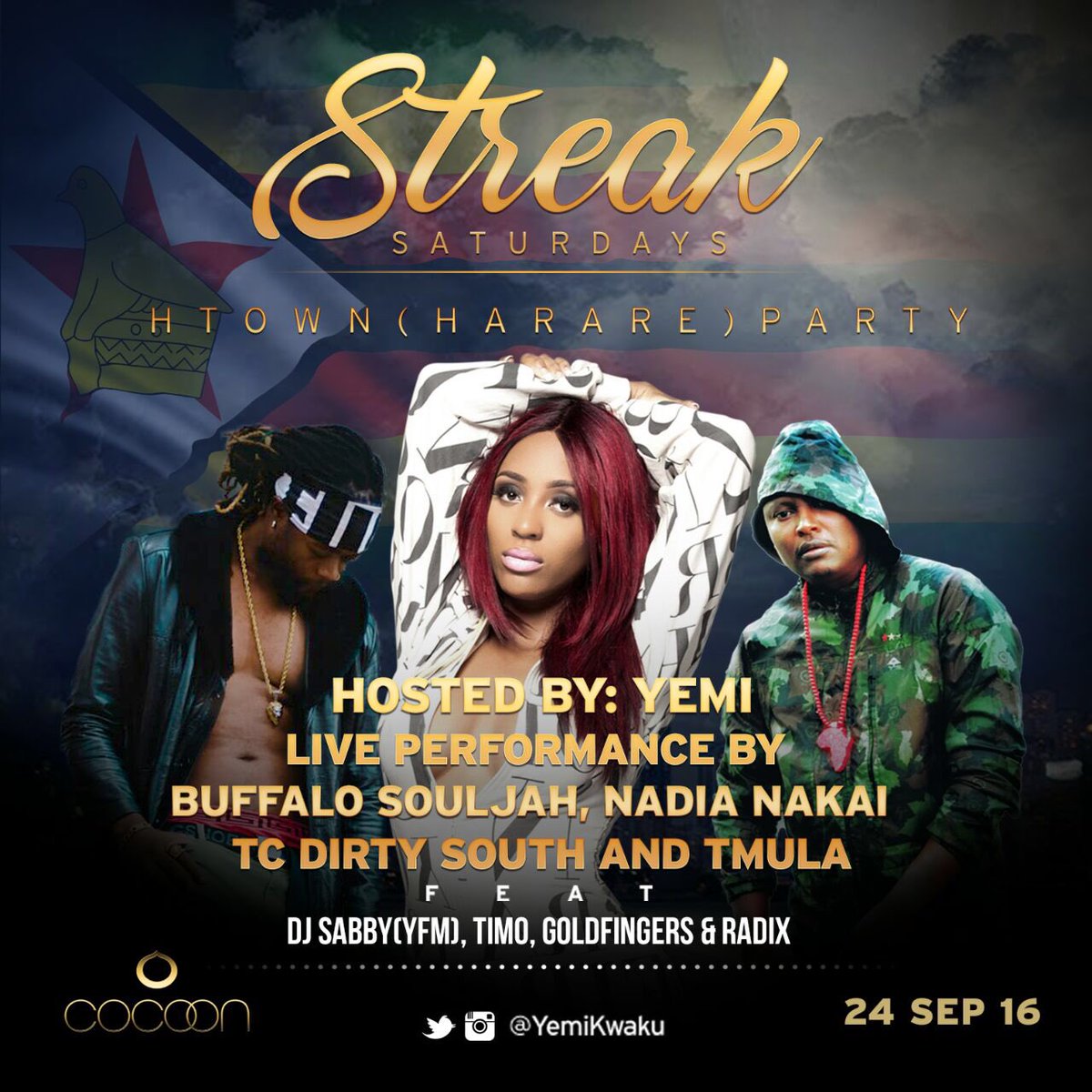dj_radix's tweet photo. Zim massive in the building tonight @Cocoonloungejhb with @yemikwaku #htownparty https://t.co/qcaBbXLBMP